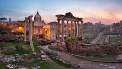 Panorama of Roman Forum, Rome, Italy